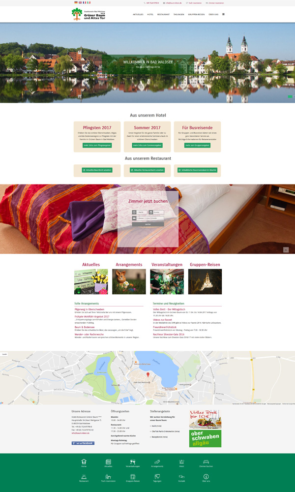 Webdesign Grüner Baum